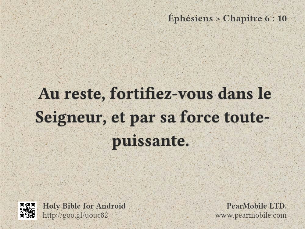 Éphésiens, Chapitre 6:10